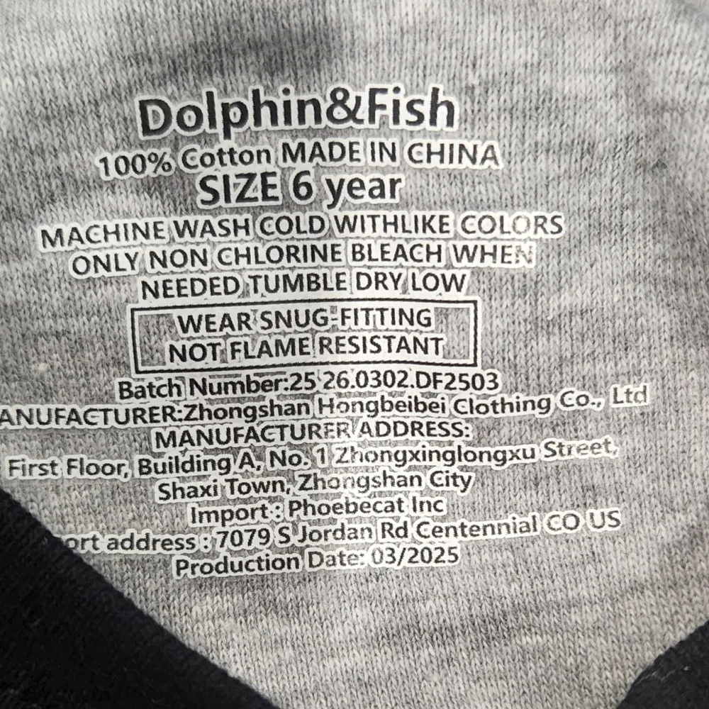 Dolphin& Fish Toddler Boys Cotton Long Sleeve Pajamas